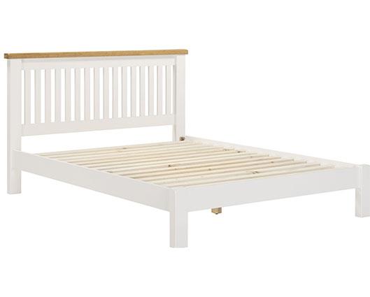 WINDSOR 5' LOW END BED - IVORY/OAK