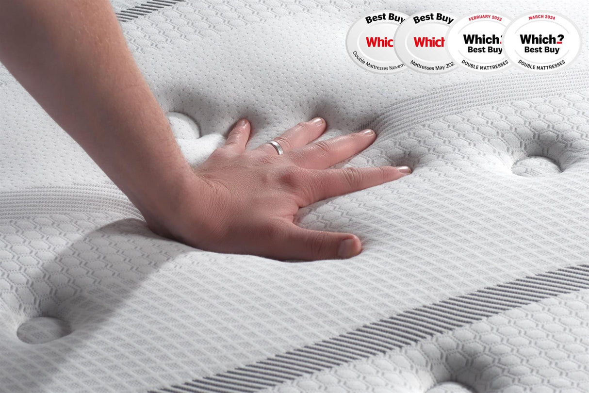Roll Up Heaven 1000 Pocket Sprung Coolgel Mattress (25cm Depth) - King