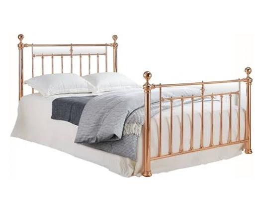 Alexander Rose King Size Bed Frame-Rose Gold