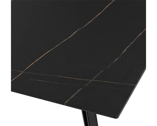 MARLOW COFFEE TABLE - BLACK MARBLE EFFECT