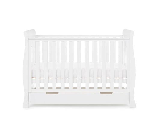 Stamford Mini Cot Bed + Moisture Mngmnt Mattress - White