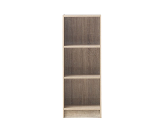 Traditional Medium Narrow Bookcase-Oak