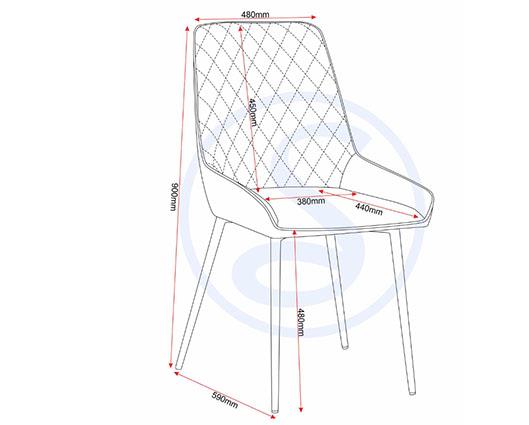 AVERY DINING CHAIR (X2 PER BOX) - EMERALD GREEN VELVET