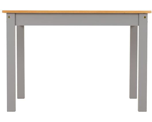 LUDLOW 1+4 DINING SET - GREY SLATE/OAK EFFECT