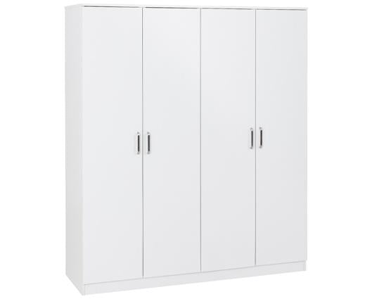 DAKOTA 4 DOOR WARDROBE - WHITE