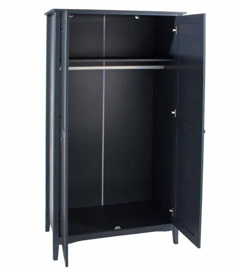 Como 2 Door Wardrobe-Midnight Blue