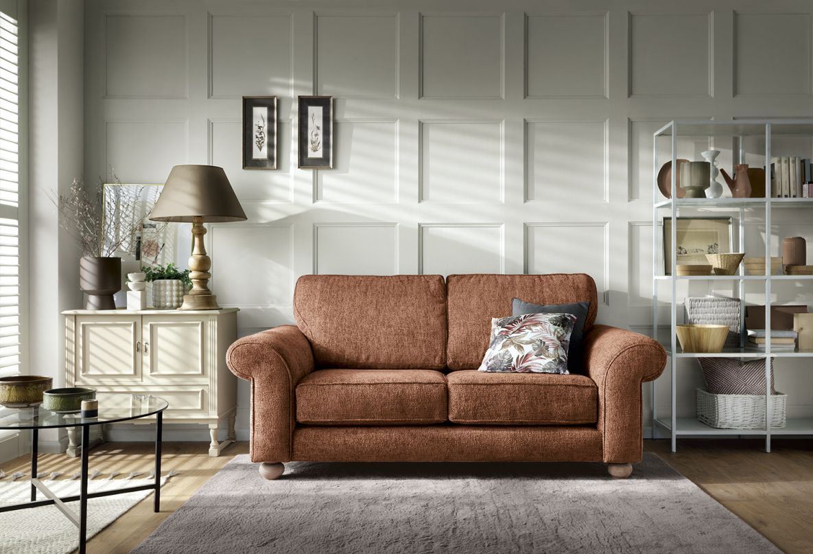 Iris 2 Seater Sofa - Burnt Orange