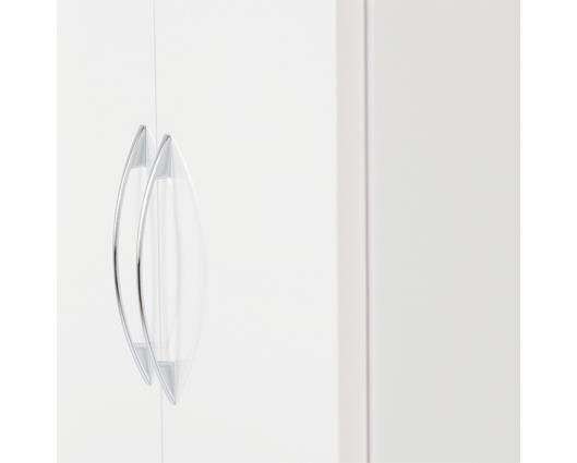 NEVADA 2 DOOR ALL HANGING WARDROBE - WHITE GLOSS