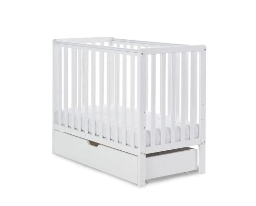 Bantam Space Saver Cot, Under Drawer, Cot Top Changer & Fibre Mattress - White