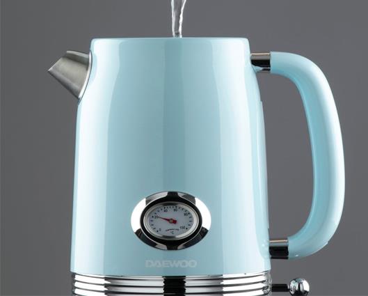 Daewoo Denver Kettle and Toaster Bundle - Sky Blue