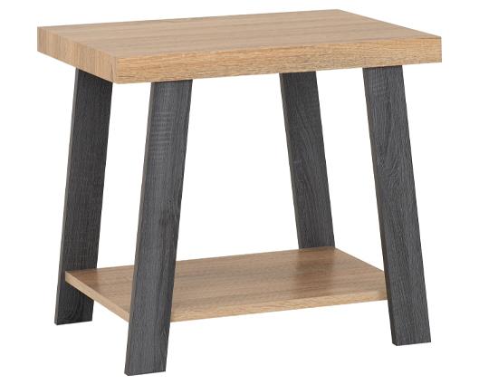 EDDIE SIDE TABLE - GREY/SONOMA EFFECT