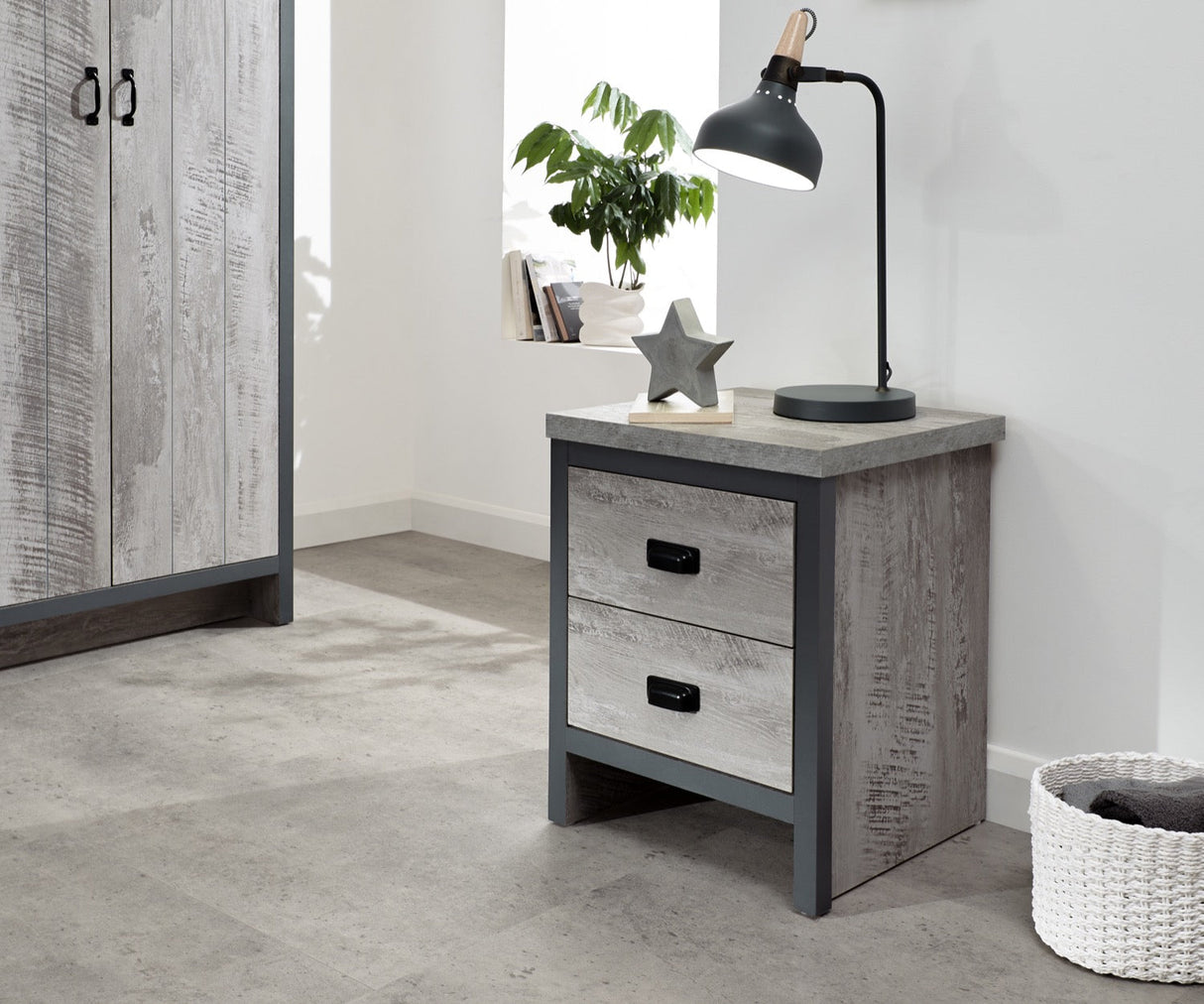 Baxter 3 Piece Bedroom Set-Grey