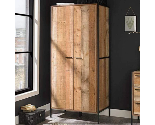 Harben 3 Piece Bedroom Set Distressed Oak Effect