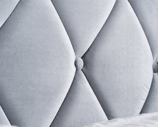 Loxley King Size Bed-Grey