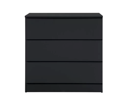 Oakley 3 Drawer Chest- Black