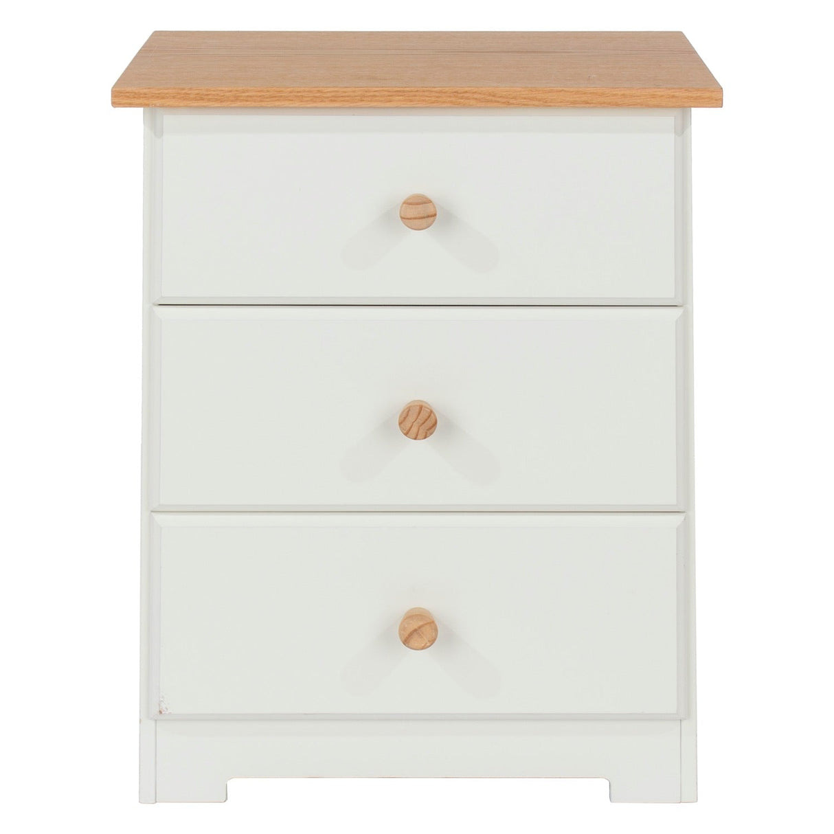 Colorado 3 Drawer Bedside Cabinet