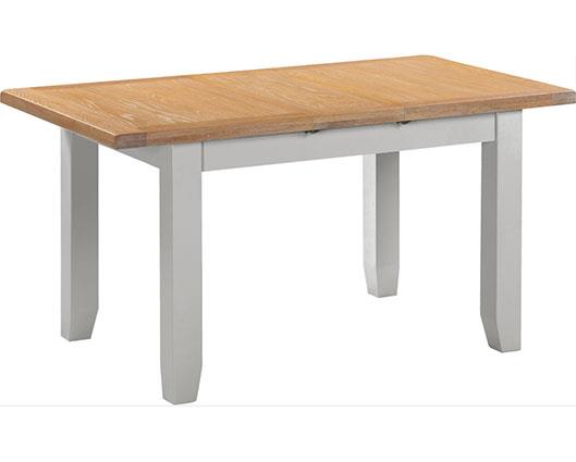 WINDSOR EXTENDING DINING TABLE - PEBBLE GREY/OAK