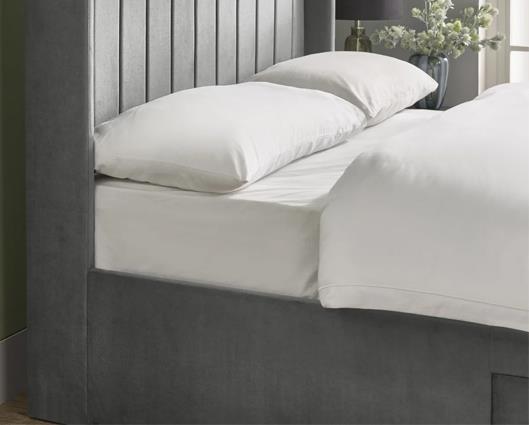 Leila Dual Storage Door Bed Steel Grey - King
