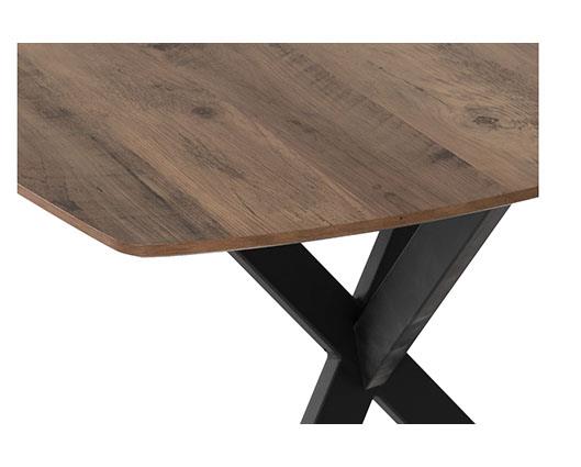 ATHENS RECT & LUKAS DINING SET (X4 CHAIRS) - MEDIUM OAK EFFECT/EMERALD GREEN VELVET