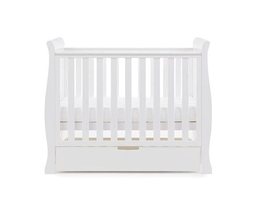 Stamford Space Saver Cot + Sprung Mattress - White