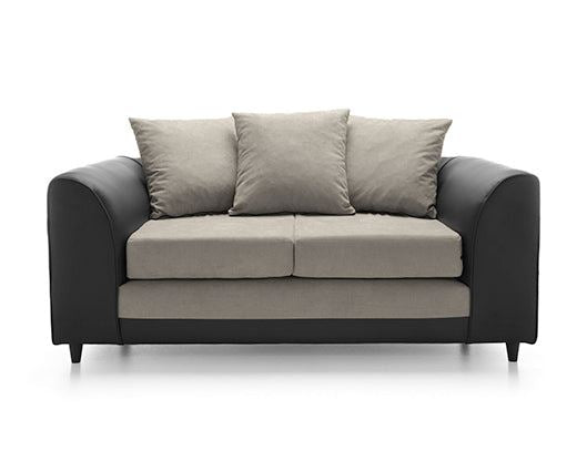 Dan 2 Seater Sofa - Brown & Beige