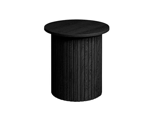 Axel Fluted Side Table - Black