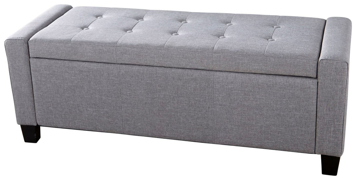 Vanessa Ottoman Bench-Grey