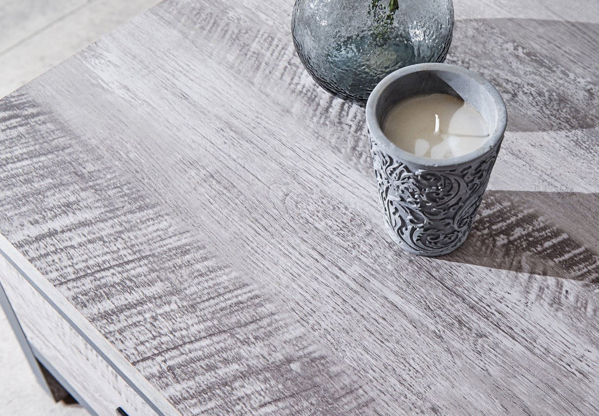 Baxter 2 Drawer Coffee Table-Grey