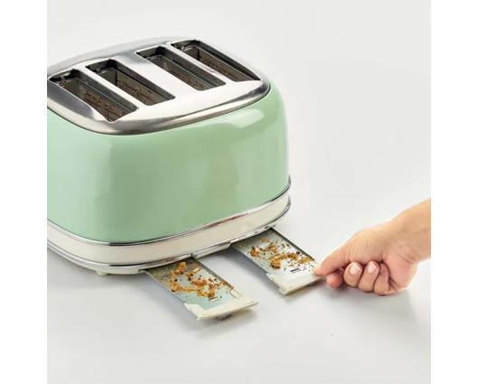 Ariete Retro Style 4 Slice Toaster - Green