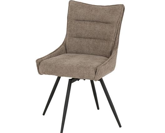LEWIS SWIVEL DINING CHAIR (X2 PER BOX) - FAWN FABRIC