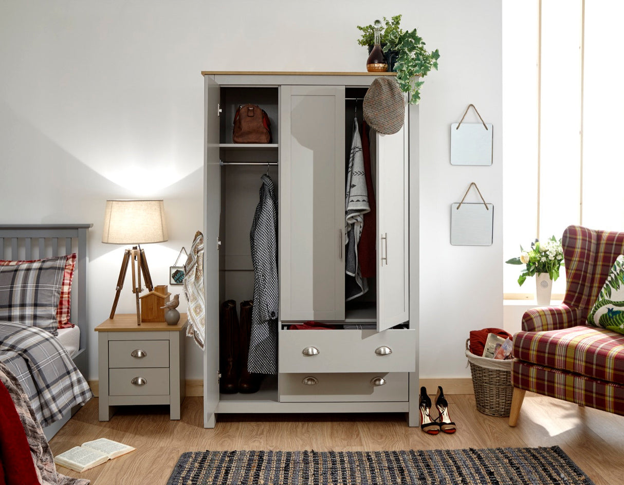Lachlan 3 Door 2 Drawer Wardrobe
