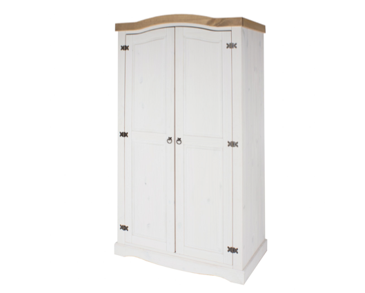 Corona White 2 Door Wardrobe
