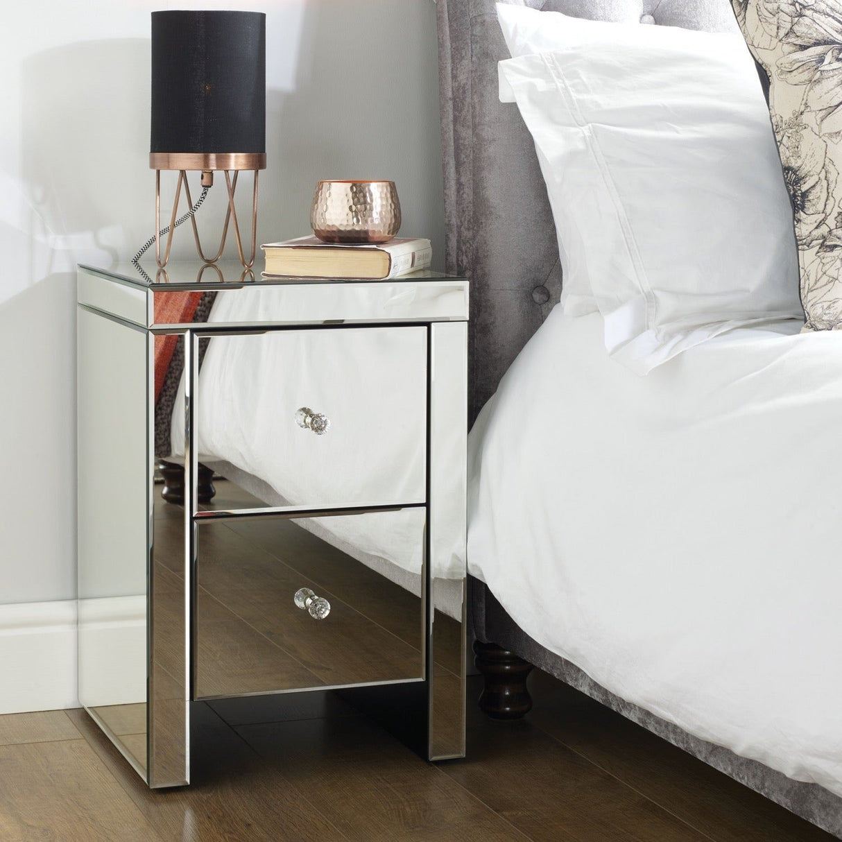 Saxen 2 Drawer Bedside