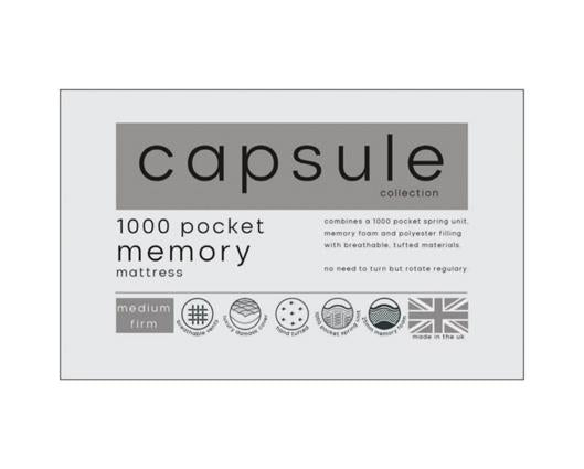 Capsule Memory Pocket 1000 Mattress - Double