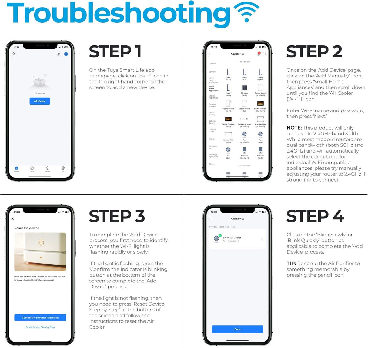 Igenix 10 Litre Smart Air Cooler White
