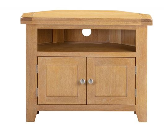 WINDSOR CORNER TV UNIT - NATURAL OAK