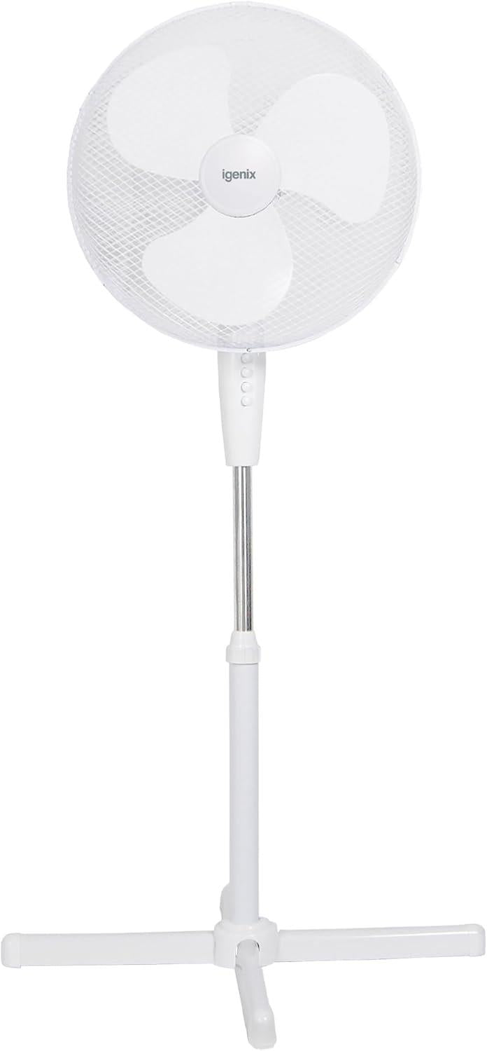 Igenix 16" Pedestal Fan White
