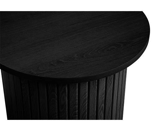 Axel Fluted Side Table - Black