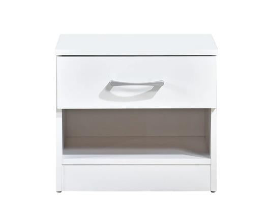 Highbury 1 Drawer Bedside - White