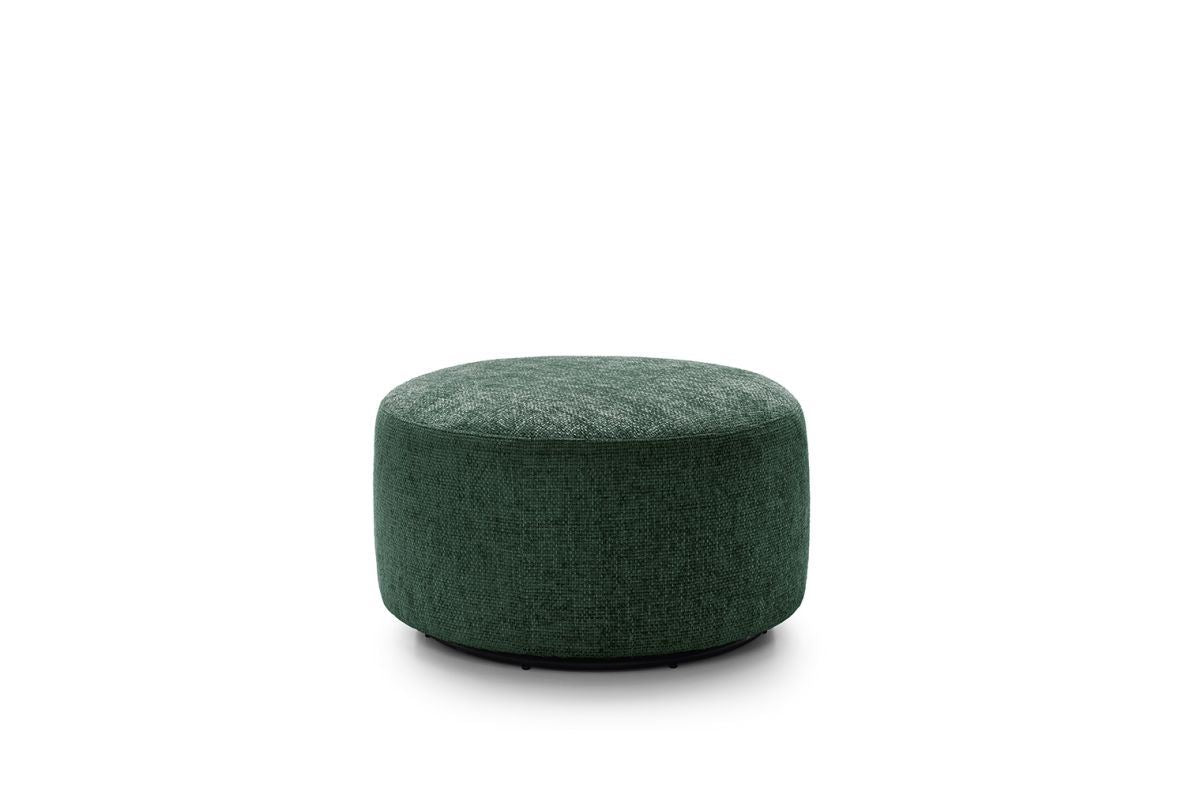 Iris Swivel Footstool - Jungle Green