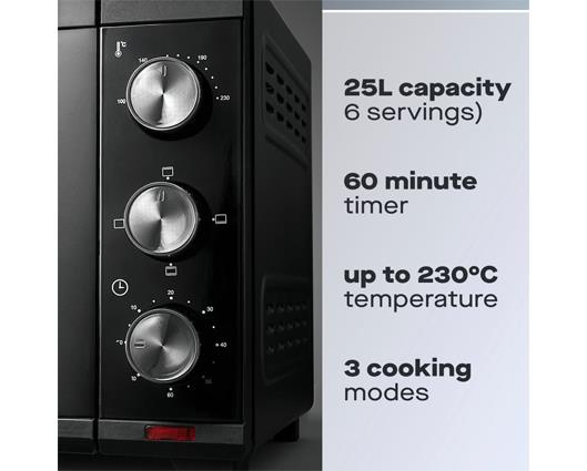 Daewoo 25L Table Top Oven and Single Induction Hob