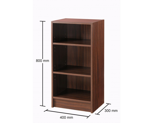 Small Narrow Bookcase-Walnut