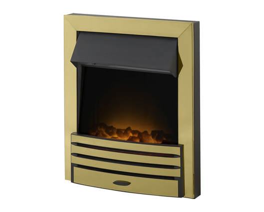 Eileene Electric Fire in Brass