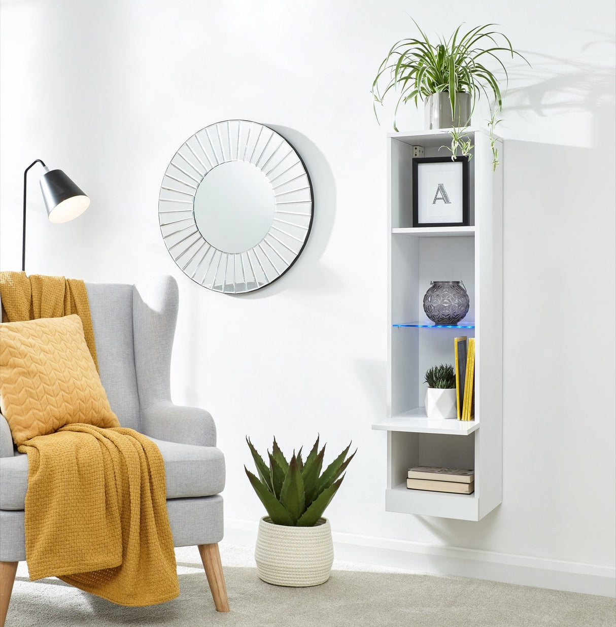 Graze Tall Shelf Unit with LED