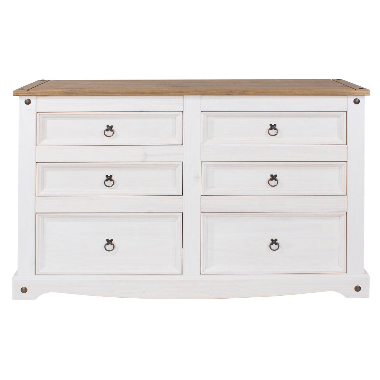 Corona White 3+3 Drawer Chest
