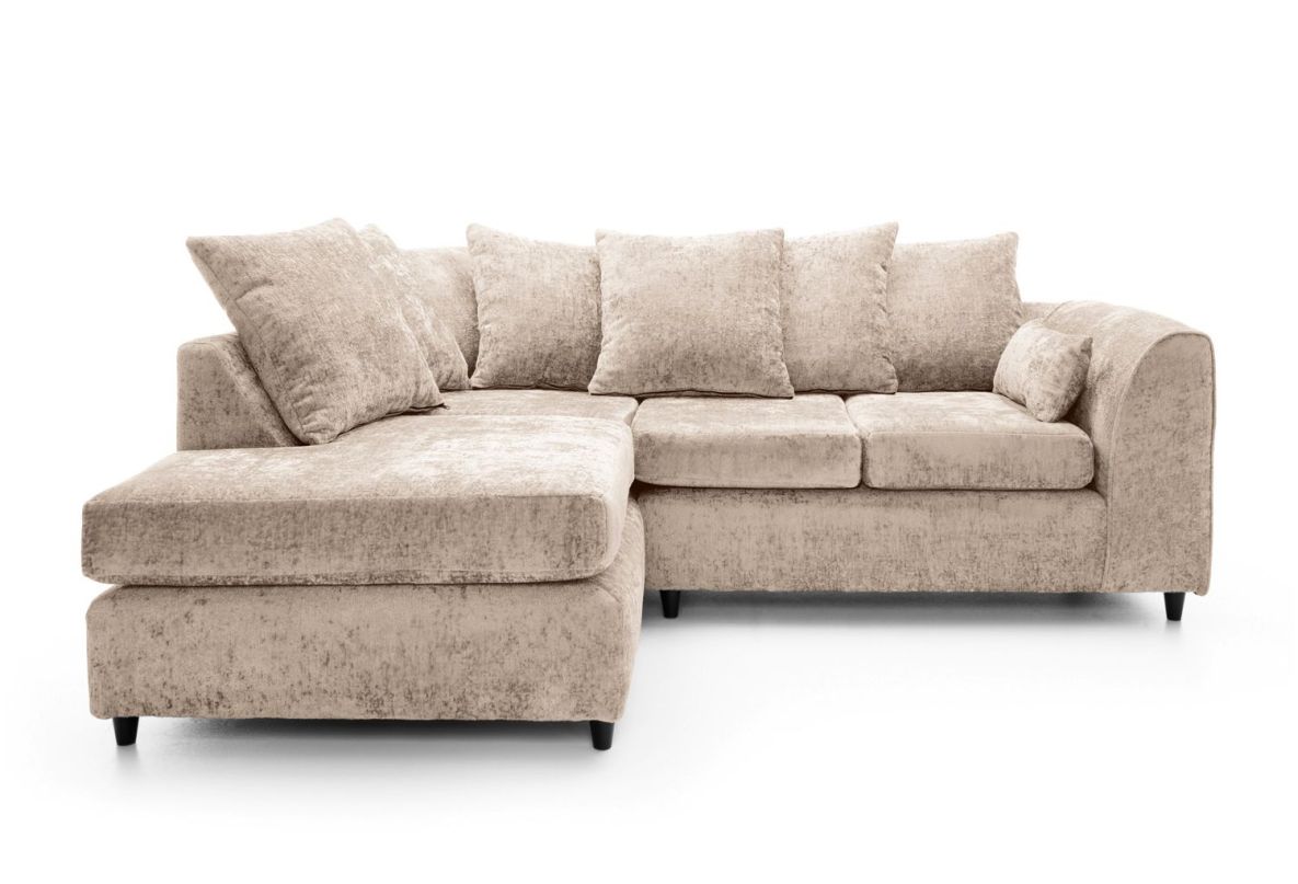 Heidi Left Hand Facing Corner Sofa- Cream
