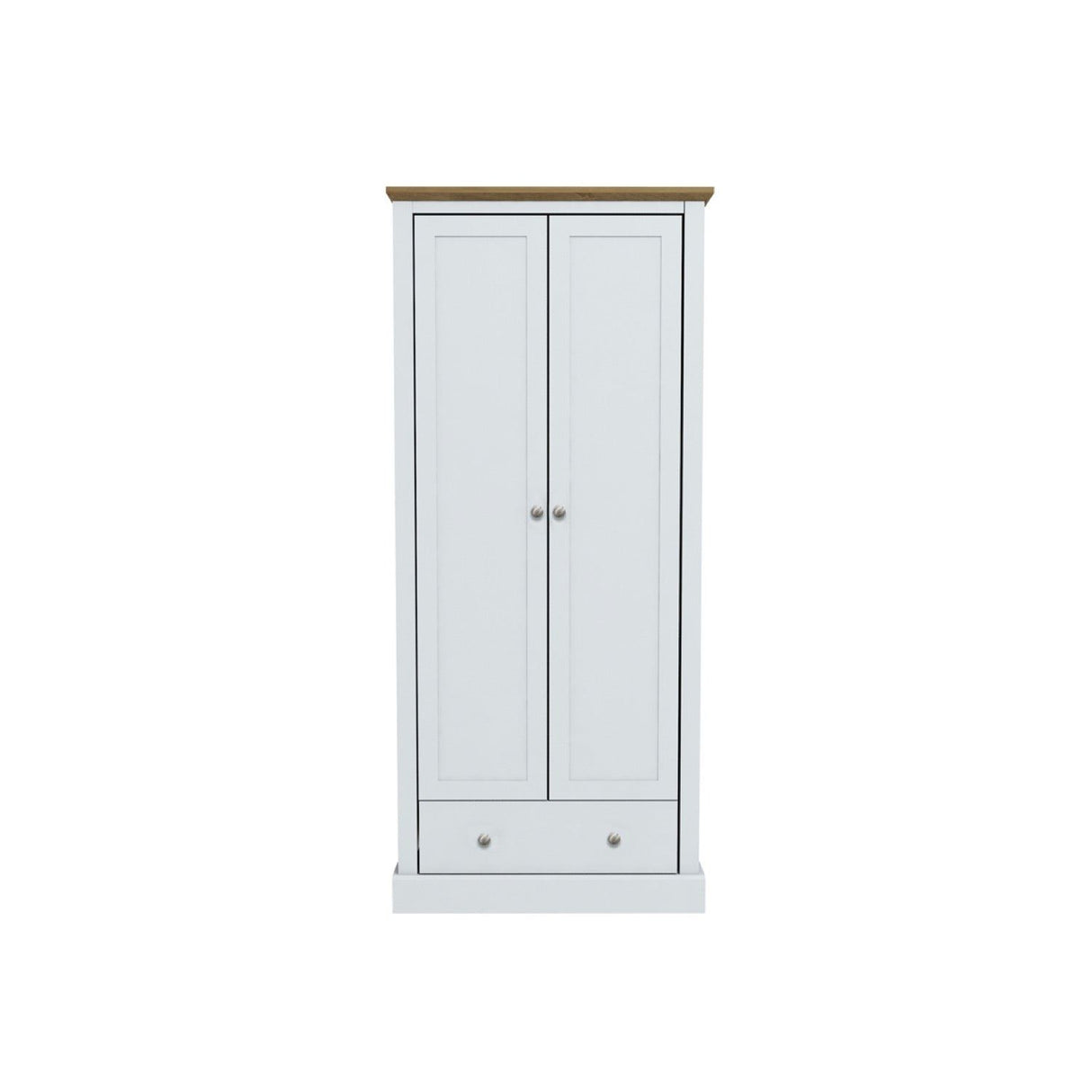 Dagwood 2 Door Wardrobe White