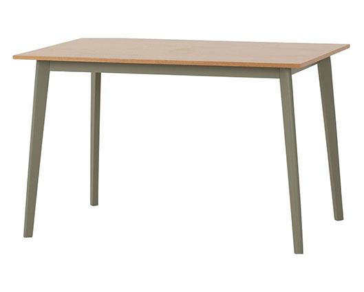 BALFOUR 1+4 DINING SET - SAGE GREEN/OAK EFFECT/MINK MICROSUEDE