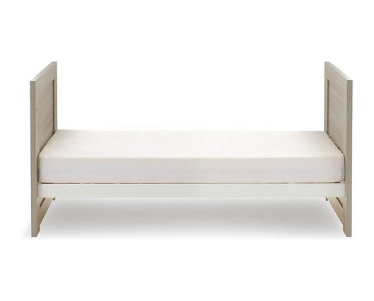 Nika Cot Bed & Under Drawer - Grey Wash & White