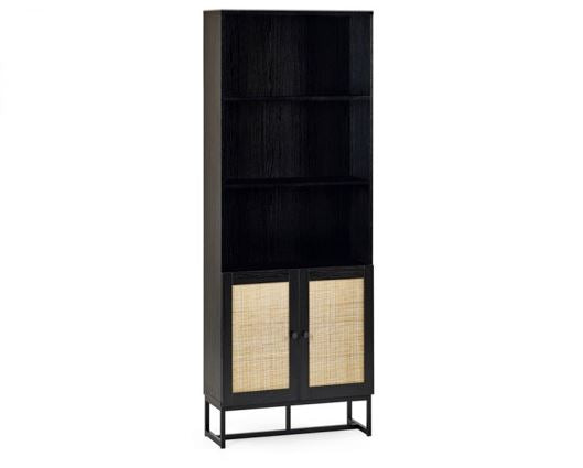 Petra Tall Bookcase - Black